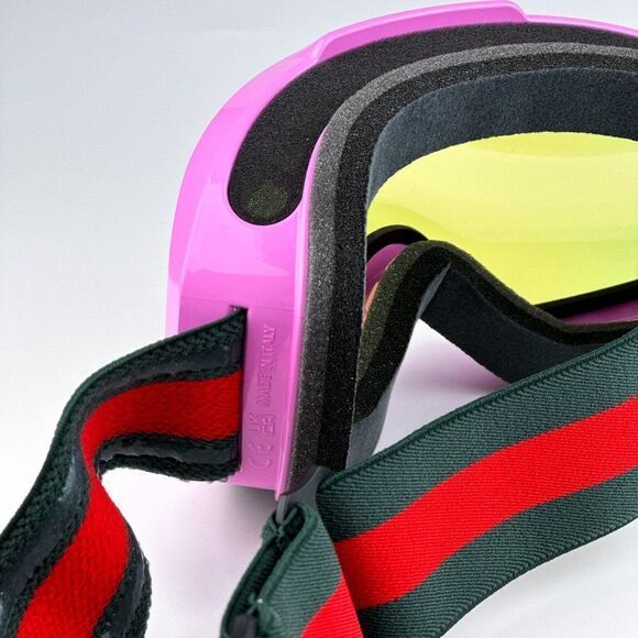 NEW Gucci GG1210S 004 Pink Yellow GG Infrared Logo ZEISS Ski Mask Unisex - Picture 11 of 13